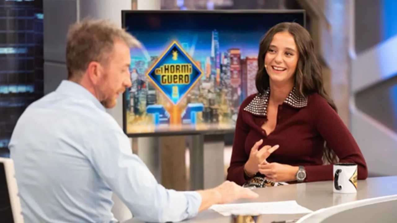 Victoria Federica durante su entrevista en "El Hormiguero" con Pablo Motos.